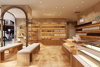 design and render your retail stores and commercial spaces