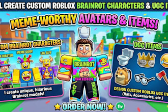 create custom roblox characters and ugc items