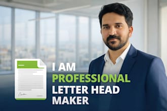 design modern letterhead, business card and build you resume