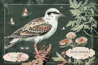 do scientific animals, plants or encyclopedia book illustration