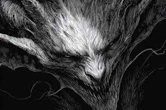 concept art for dragons and monsters, creatures