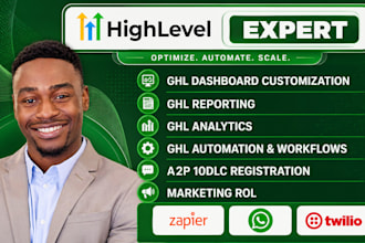 customize gohighlevel dashboard gohighlevel website ghl sales funnel a2p 10dlc