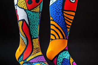 make a unique socks design
