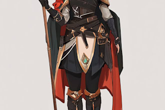 draw 2d game character or 2d game character