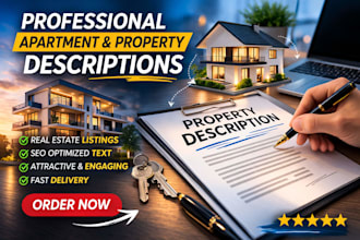 write attractive apartment and house descriptions for sale or rent