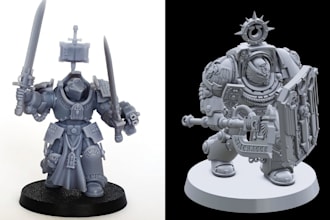 sculpt 3d miniatures warhammer dnd tabletop figurines 3d model for 3d printing