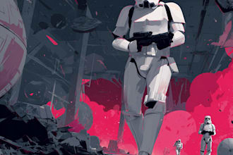 create star wars and sci fi illustration
