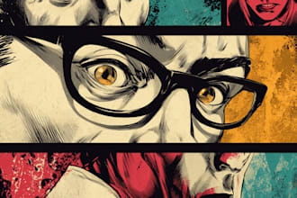 draw modern urban comic character illustration