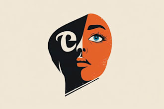looking face repair shop logo design