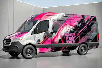 design a custom car, van, truck, or fleet vehicle wrap