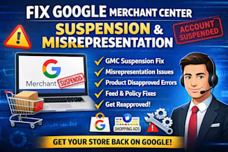 fix google merchant center suspension misrepresentation and product disapproval