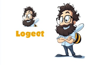 design a cartoon logo character