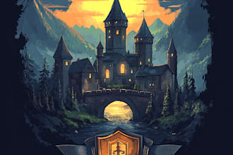 do a fantasy game logo