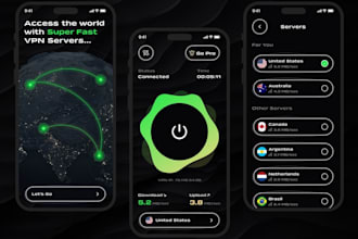 develop vpn app, openvpn app, gps navigation app like secure vpn or thunder app