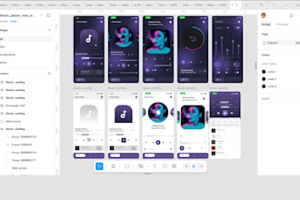 design mobile app ui ux and user flow in figma