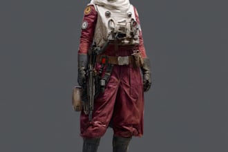 do star wars sci fi character art, game character for you
