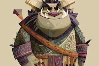 draw a character illustration