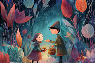 children story book illustration children story book