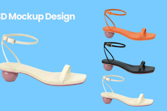 design bag and footwear concept and technical sketch