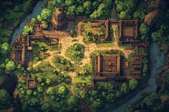 design a custom fantasy kingdom or world map