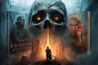 design fantasy, sci fi, horror and dystopian book cover art