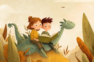 children book illustration and children book design
