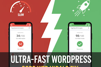 optimize wordpress speed and fix google core web vitals