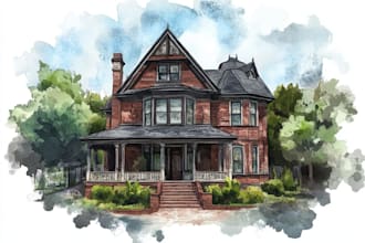 turn your home into watercolor painting