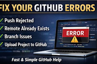 setup your github repository and upload your project