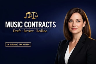draft or review your music and entertainment lawyer contracts