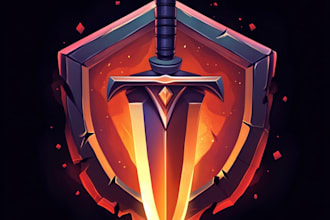 do a fantasy game logo