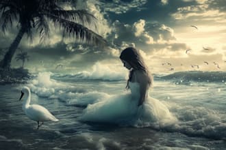 do dispersion, smoke effect, manipulation from photoshop