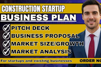 write construction startup business plan regulatory research budgeting operation