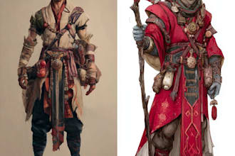 draw dnd, fantasy character, dnd party, and concept art