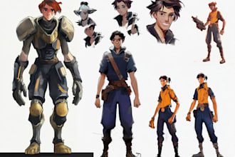 draw professional custom character