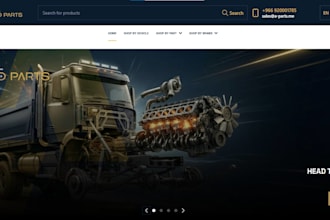build auto parts shopify store auto part website automotive store automobile car