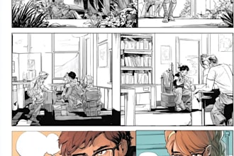 design a storytelling comic strip
