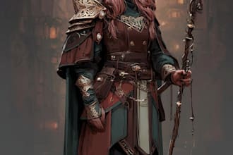 design fantasy character art and character art