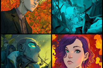 create unique comic oc characters for stories, comics
