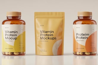 design supplement packaging and vitamin label design for brands
