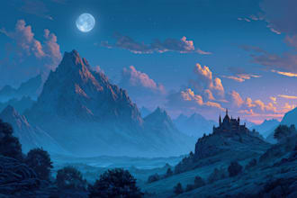 design amazing fantasy landscape