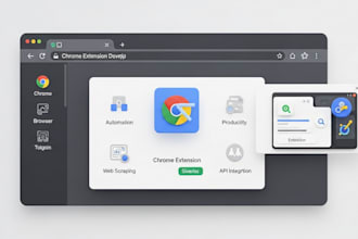 develop a custom chrome extension or browser plugin