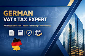 do german vat registration, vat return, tax filing and bookkeeping