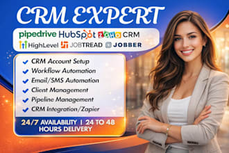 gohighlevel hubspot jobber automation zoho crm pipedrive jobtread integration
