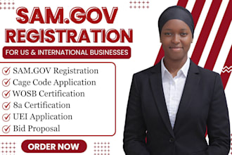 do sam gov registration, uei, cage code, bid proposal, government contract setup