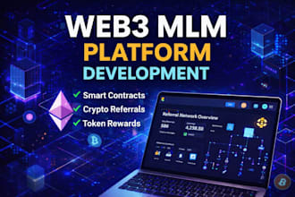 build web3 referral platform with smart contracts and token rewards