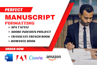 format manuscript, ms word google doc, translate french romance book publish kdp