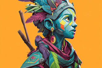 draw a character illustration