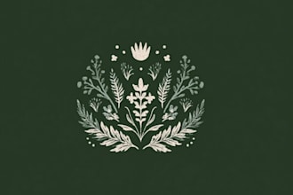 create a minimalist botanical logo design