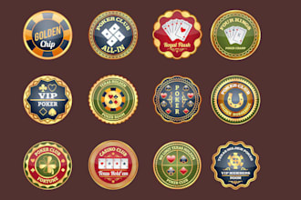 design or redesign or redesign elegant poker logo and poker chip